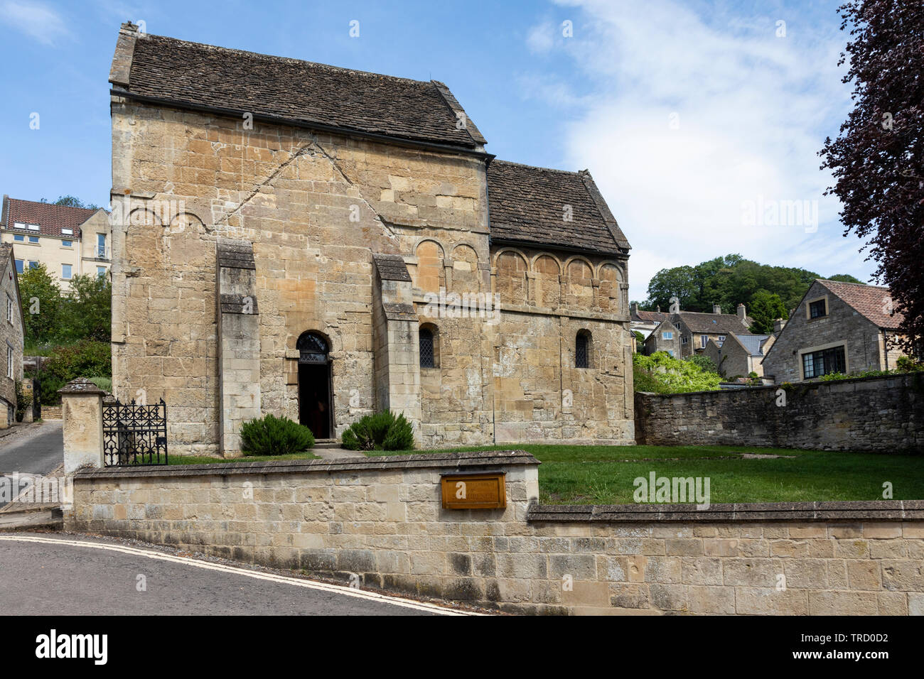 Chiesa anglosassone di S.. Laurence edificio classificato Grade i, Bradford on Avon, Wiltshire, Inghilterra, Regno Unito Foto Stock