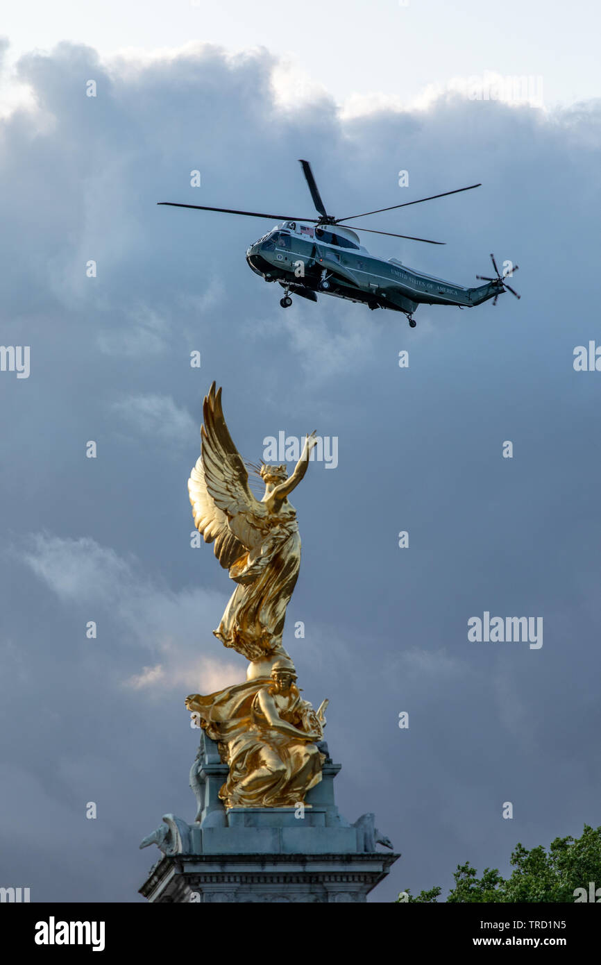 Marine uno sbarco a Buckingham Palace Foto Stock