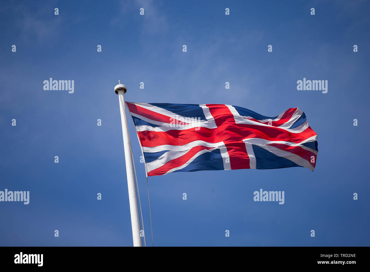 Unione bandiera del Regno Unito, la britannica Union Jack Foto Stock