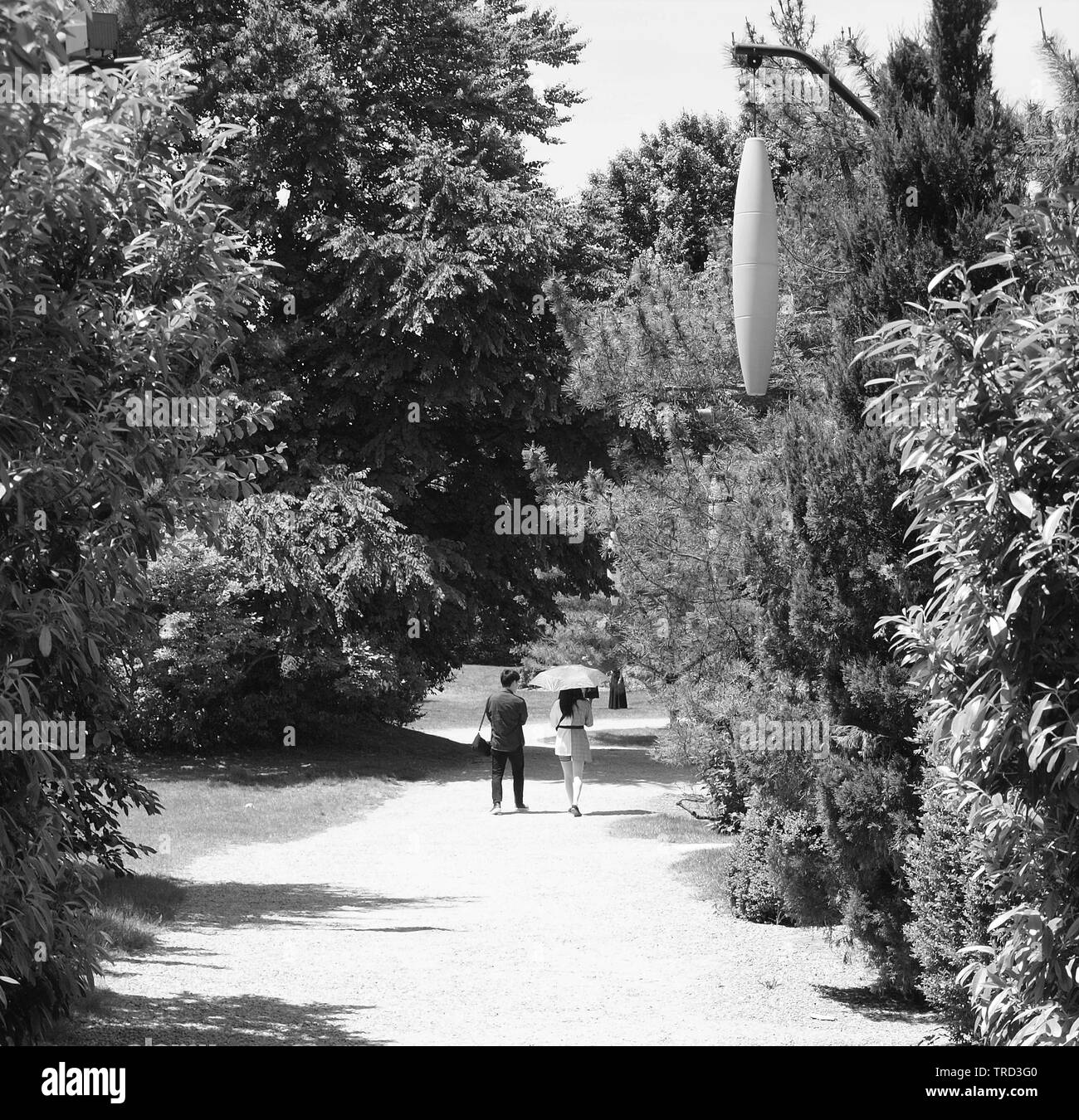 Seward Johnson Sculpture Garden in bianco e nero Foto Stock