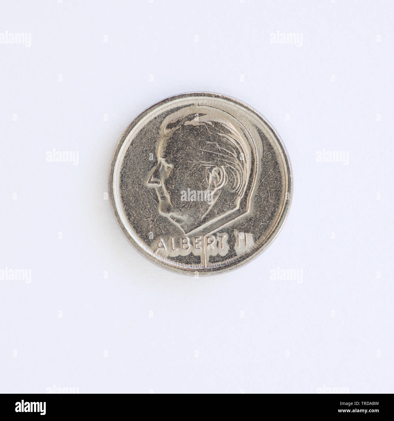 Belgio 1 franco - Albert II Coin - 1995 Foto Stock