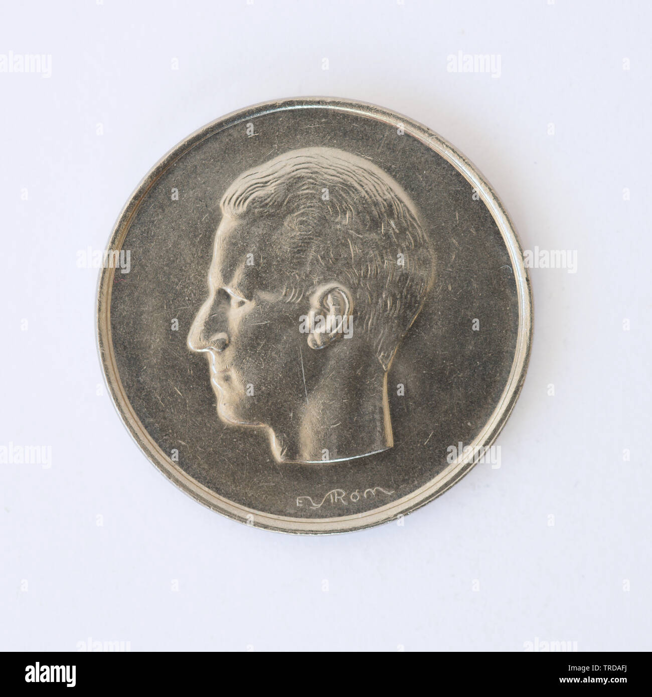 Belgio 10 franchi - Baudouin I Coin - 1976 Foto Stock