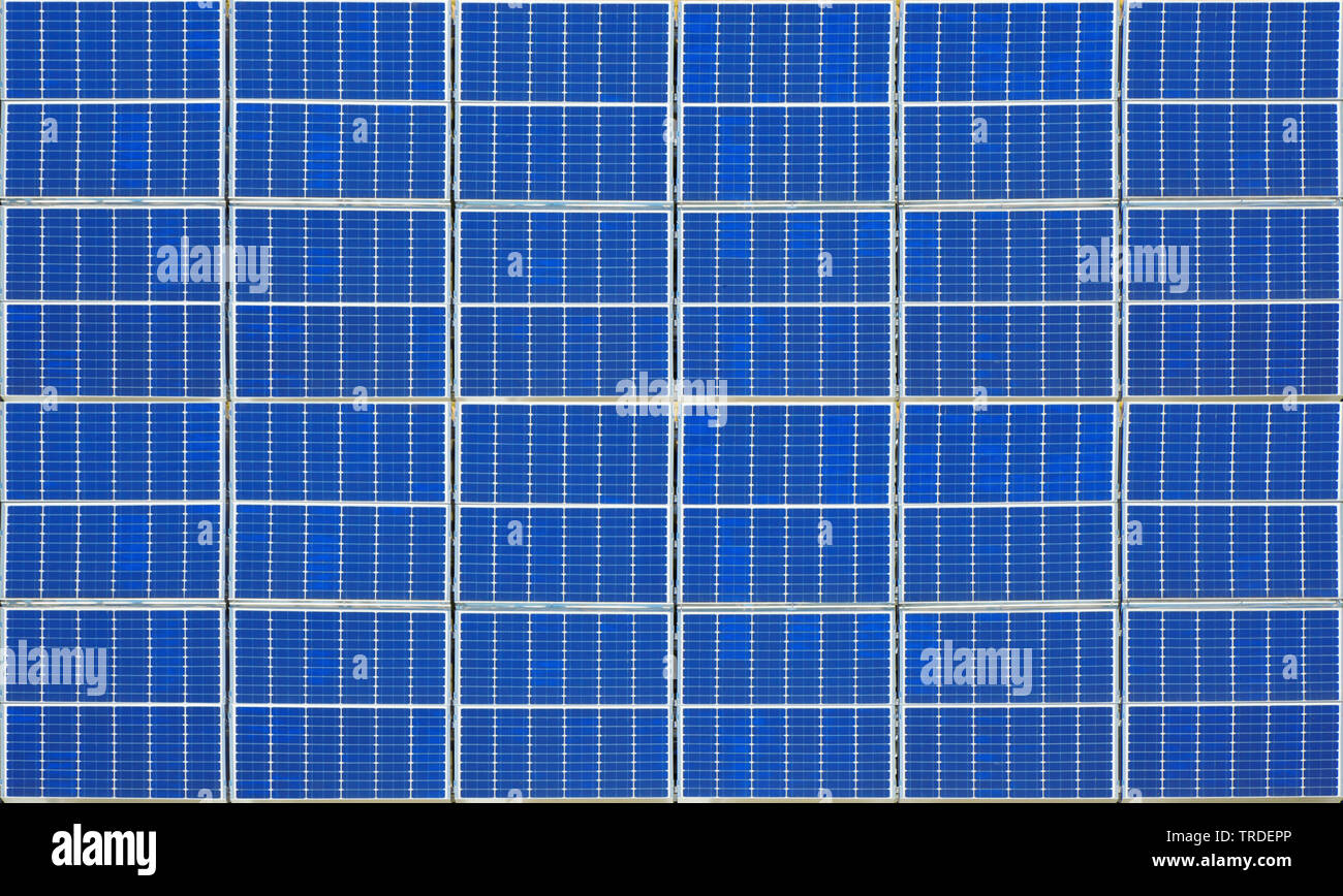 impianto solare Foto Stock