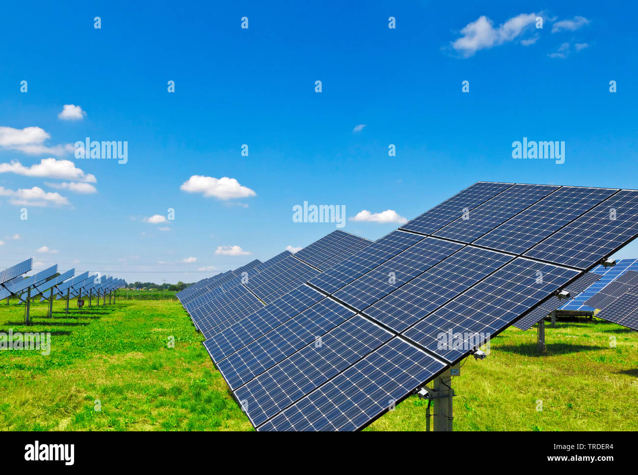 impianto solare Foto Stock