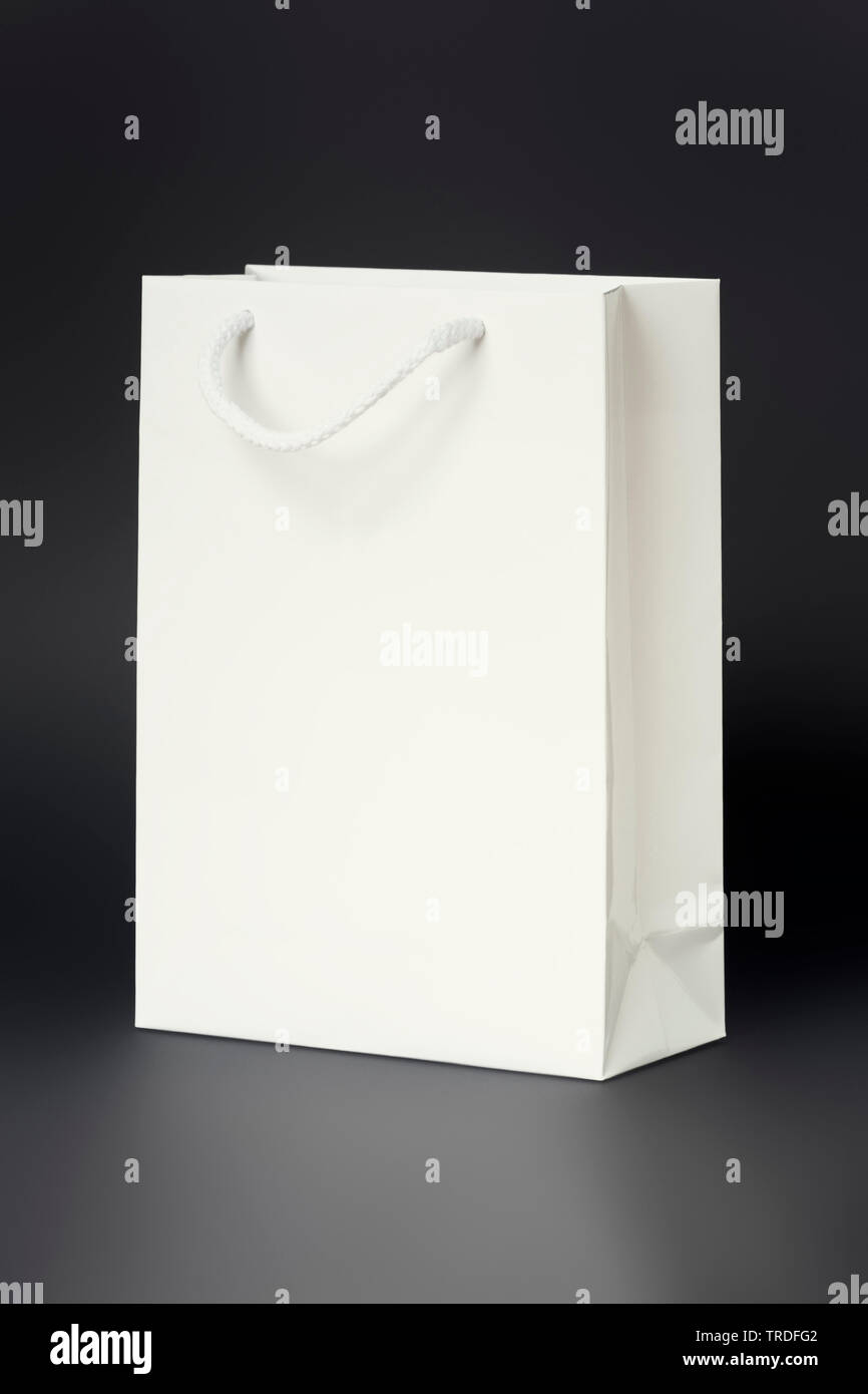 White shopping bag, computer graphik Foto Stock