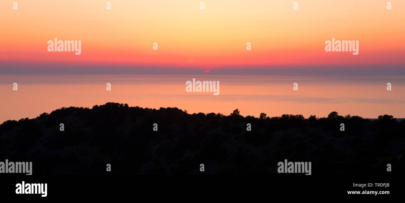 Paesaggio di isola mediterranea di Cipro , Cipro Akamas, Foto Stock