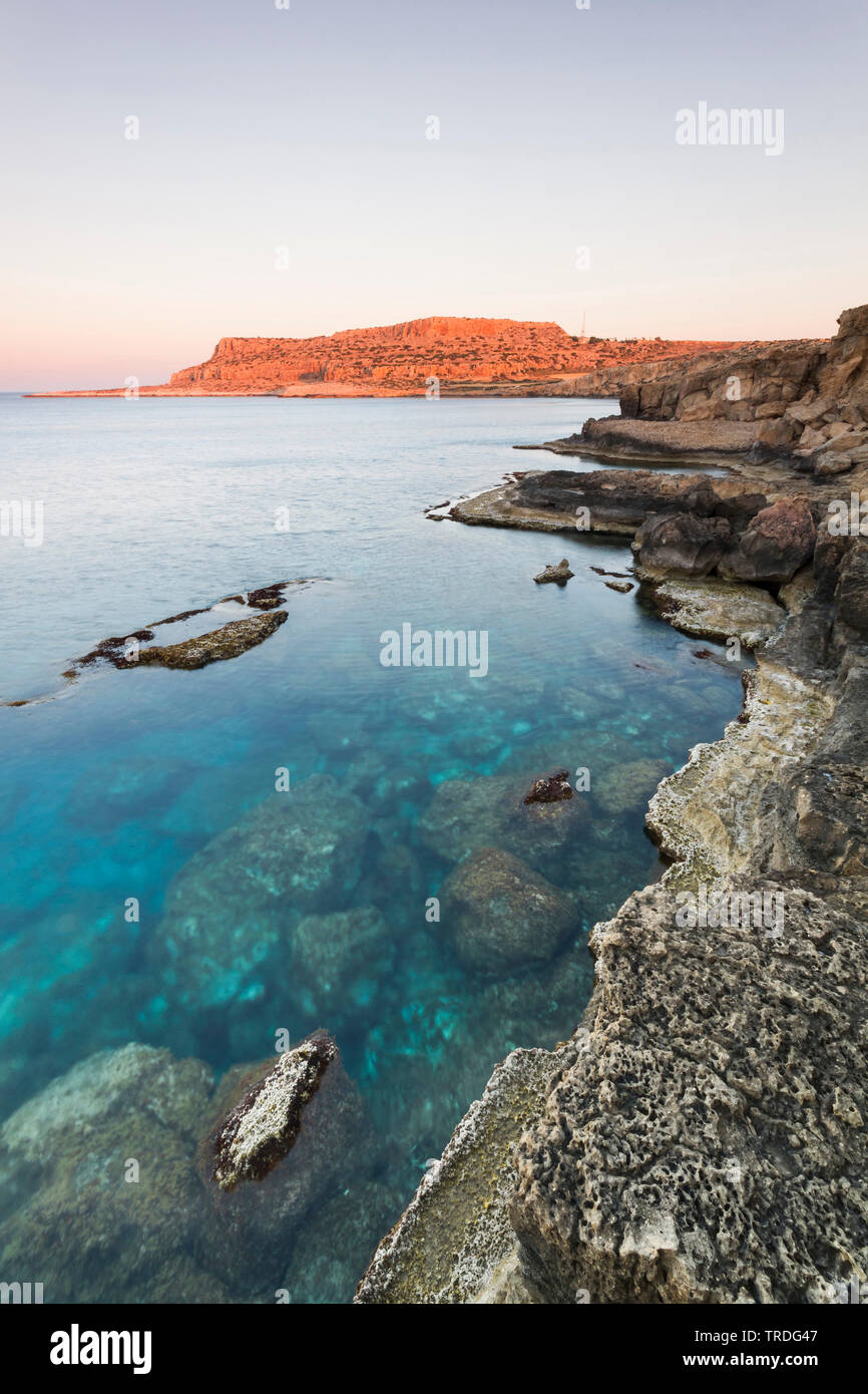Il paesaggio costiero, Cipro Foto Stock