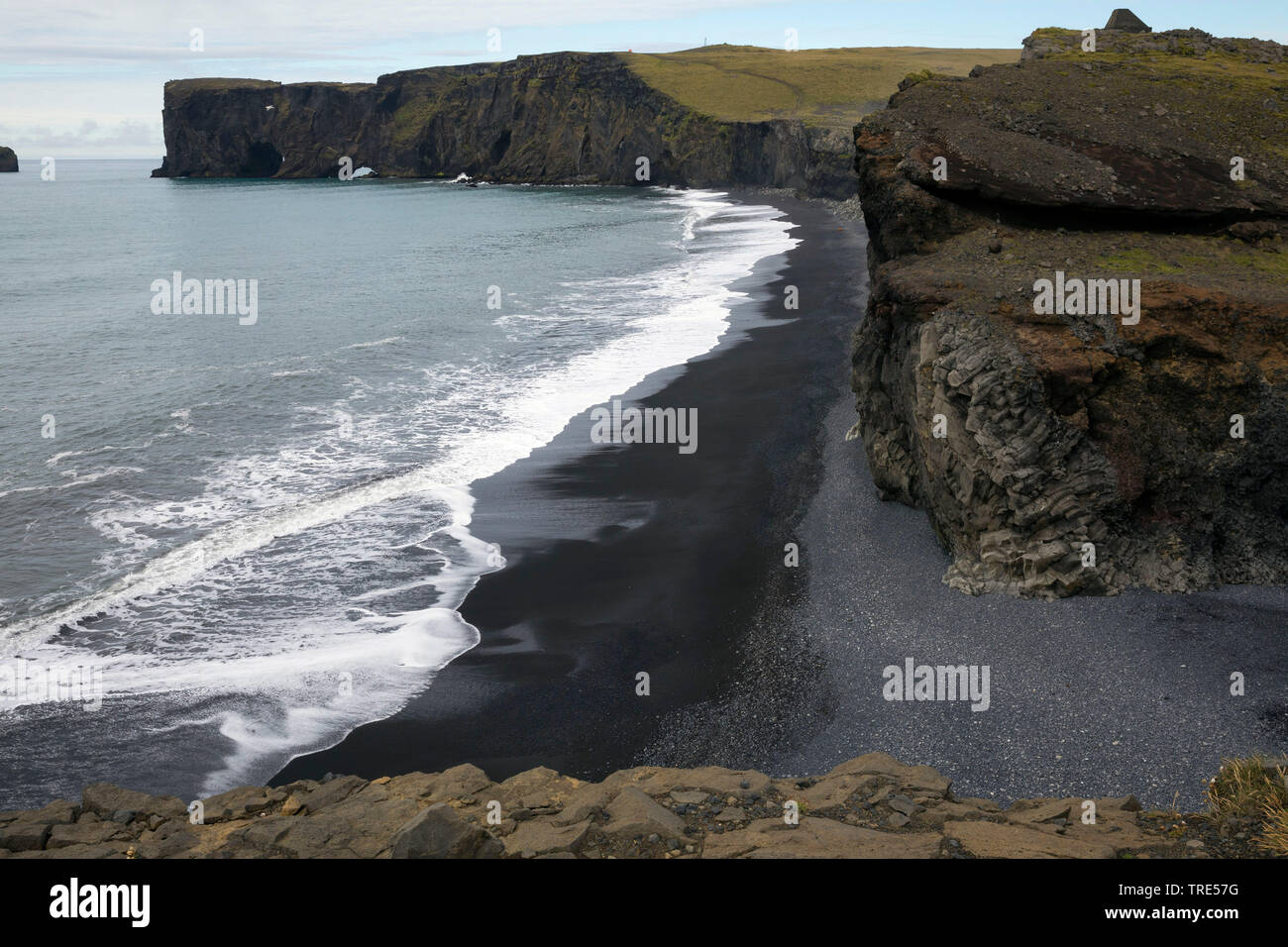 Kap Dyrholaey, Islanda Foto Stock