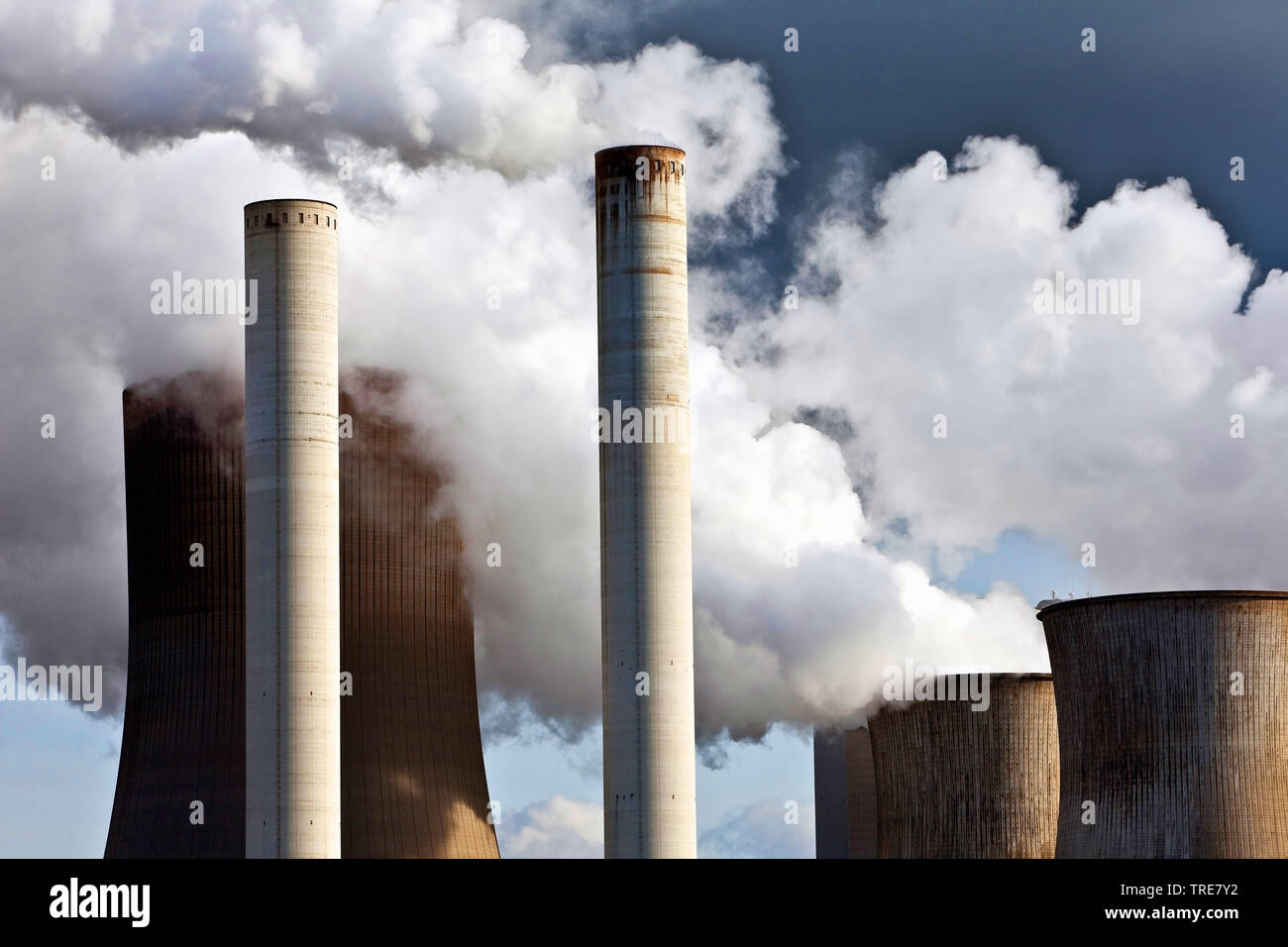 Carbone marrone power station Niederaussem, in Germania, in Renania settentrionale-Vestfalia, Bergheim Foto Stock