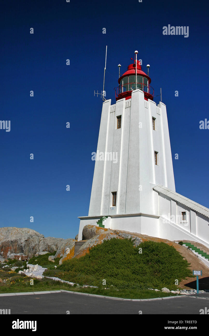 Cape Columbine lighthouse, Sud Africa, Western Cape, Paternoster Foto Stock