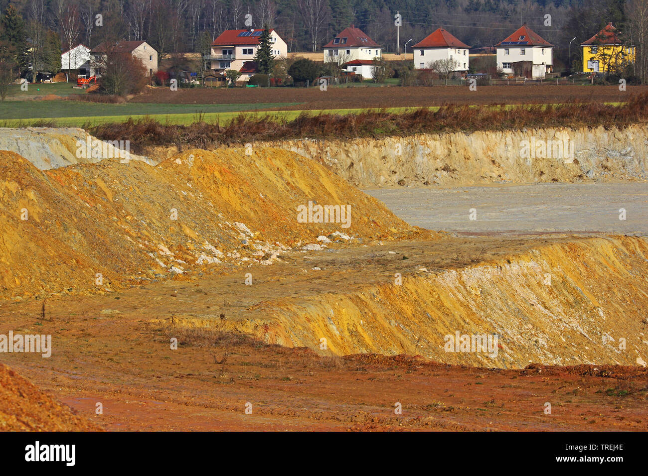 Buca di argilla in Waldsassen, in Germania, in Baviera, Oberpfalz, Waldsassen Foto Stock