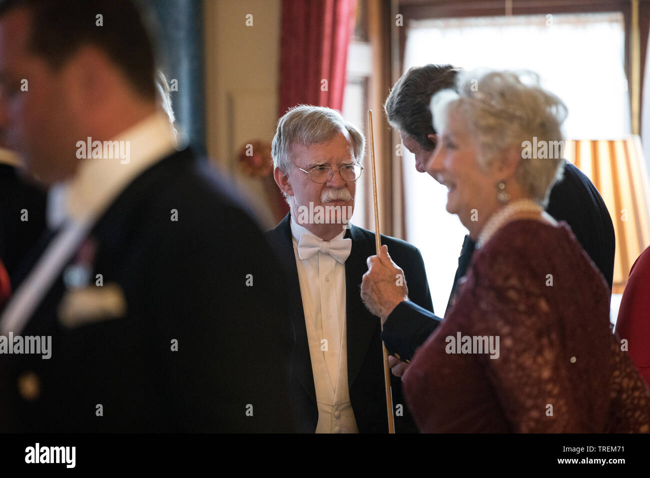 John R. Bolton ex National Security Advisor degli Stati Uniti durante il banchetto di stato, Buckingham Palace, London, Regno Unito Foto Stock