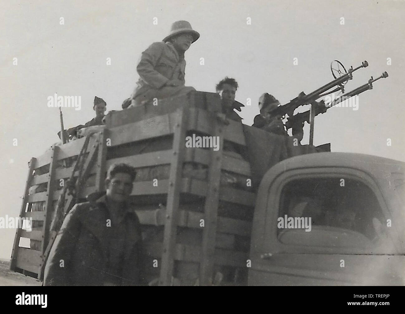 Convoglio Deserto Occidentale. Prese nel 1943/44 da Flt Sgt Gleed RAF WW2 223 Squadrone, Foto Stock