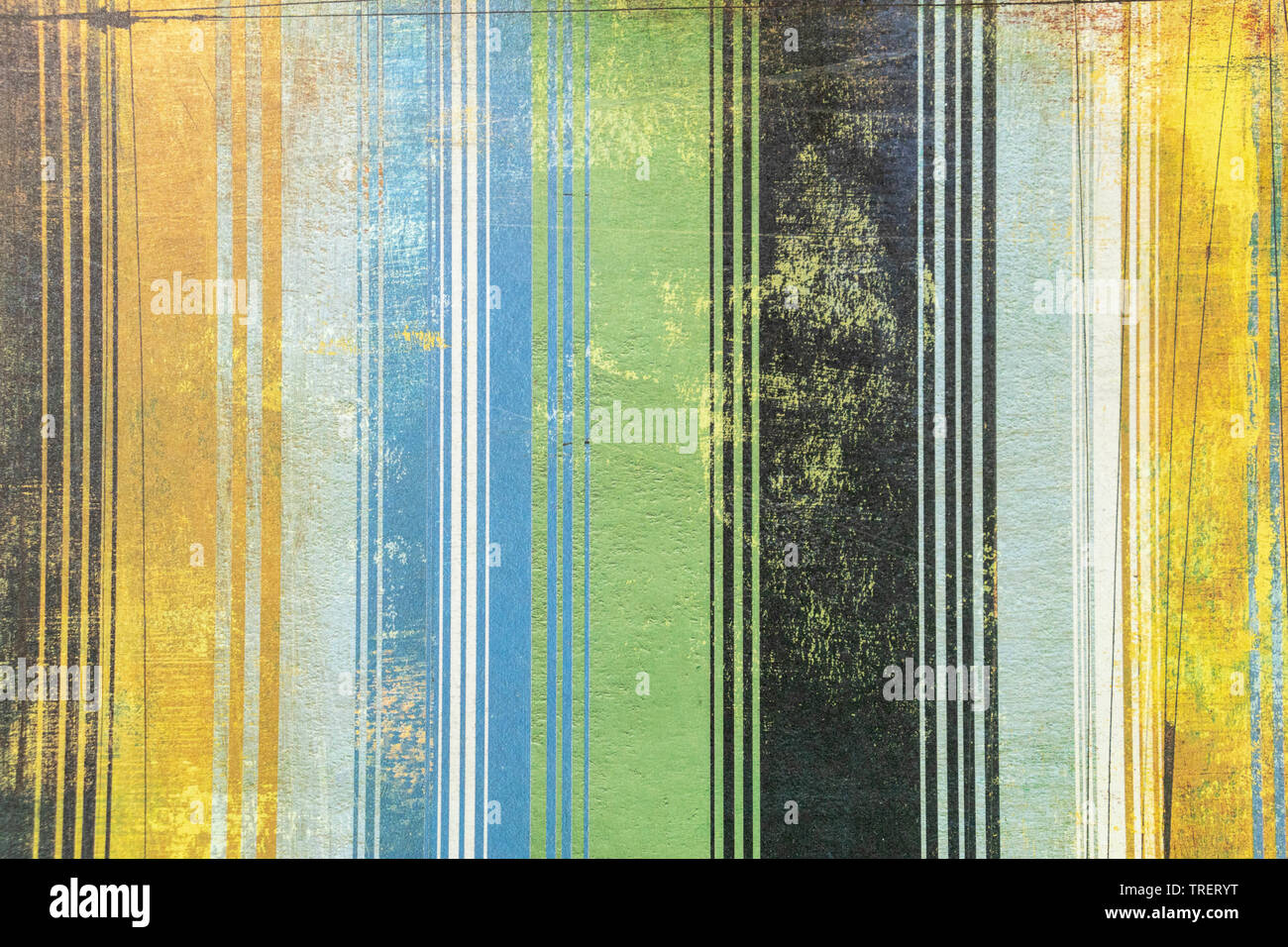 Strisce multicolore di risorse grafiche in moderno stile grunge Foto Stock