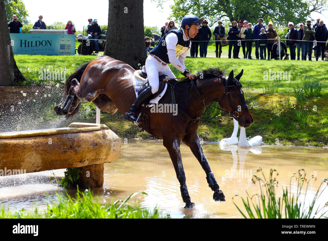 Christopher Burton - Graf Liberty - Cross Country Badminton Horse Trials 2019 Foto Stock