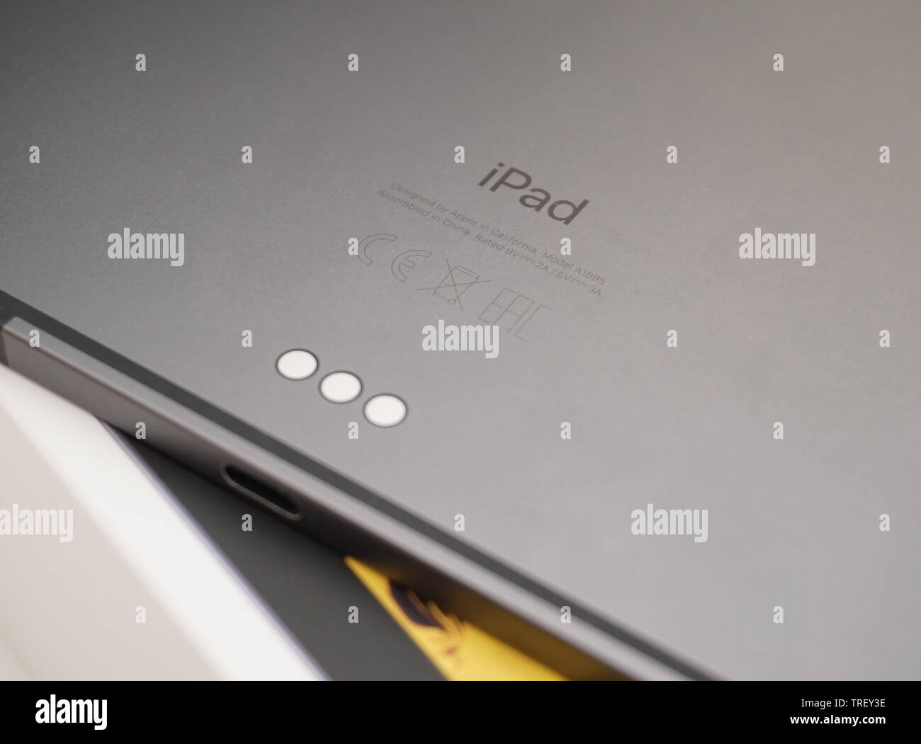 Parte posteriore di iPad o Pro 11 pollici con USB-C CONNETTORE Foto Stock
