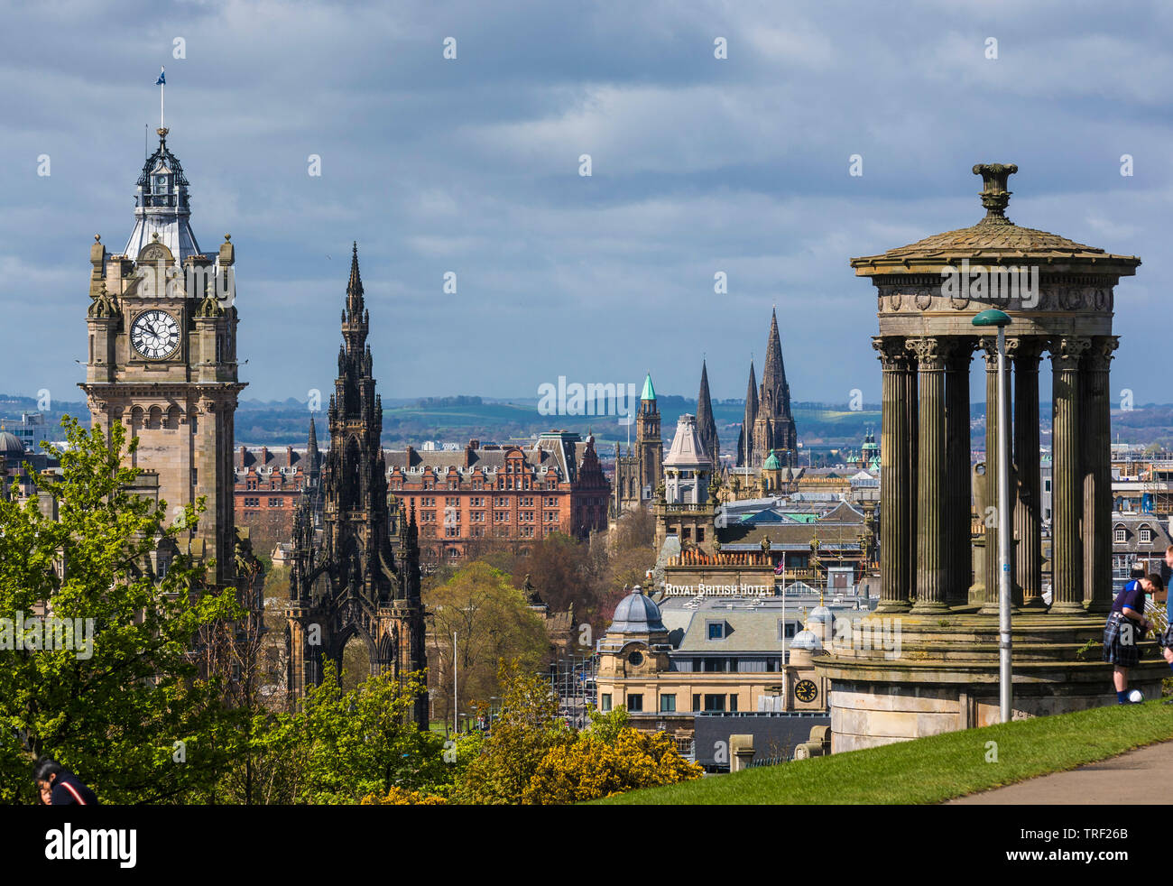 Vista da Calton Hill, Edimburgo Foto Stock