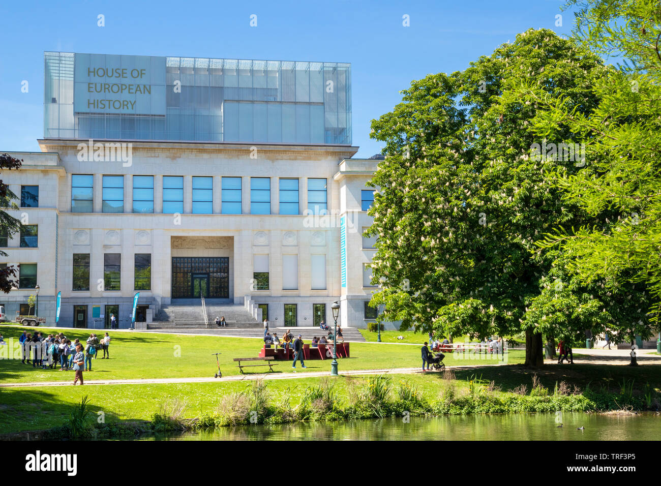 La Casa della storia europea di Eastman Edificio Quartiere Europeo, Parco Leopold a Bruxelles,Belgio,UE, Europa Foto Stock