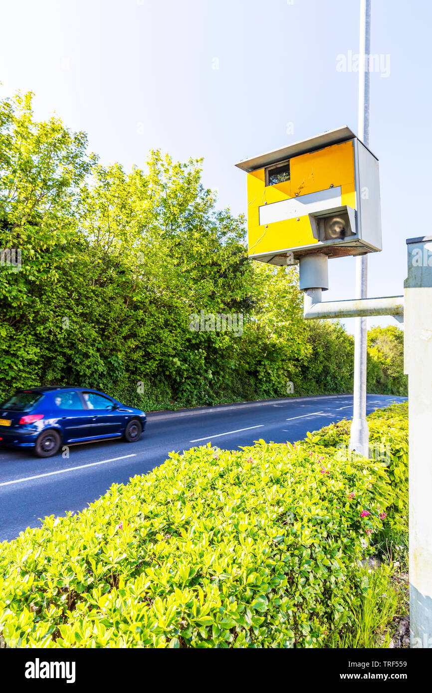 Gatso Autovelox, Gatso fotocamera fotocamera velocità, velocità deterrente, UK, Gatsometer BV, autovelox, fotocamera, fotocamere, Gatso, gatso, strada, auto, veicolo Foto Stock