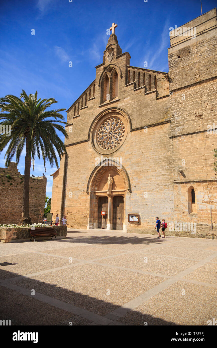 Chiesa parrocchiale di San Giacomo di Alcudia, Maiorca Foto Stock