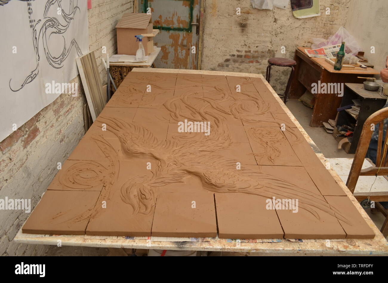 Phoenix sollievo in officina Foto Stock