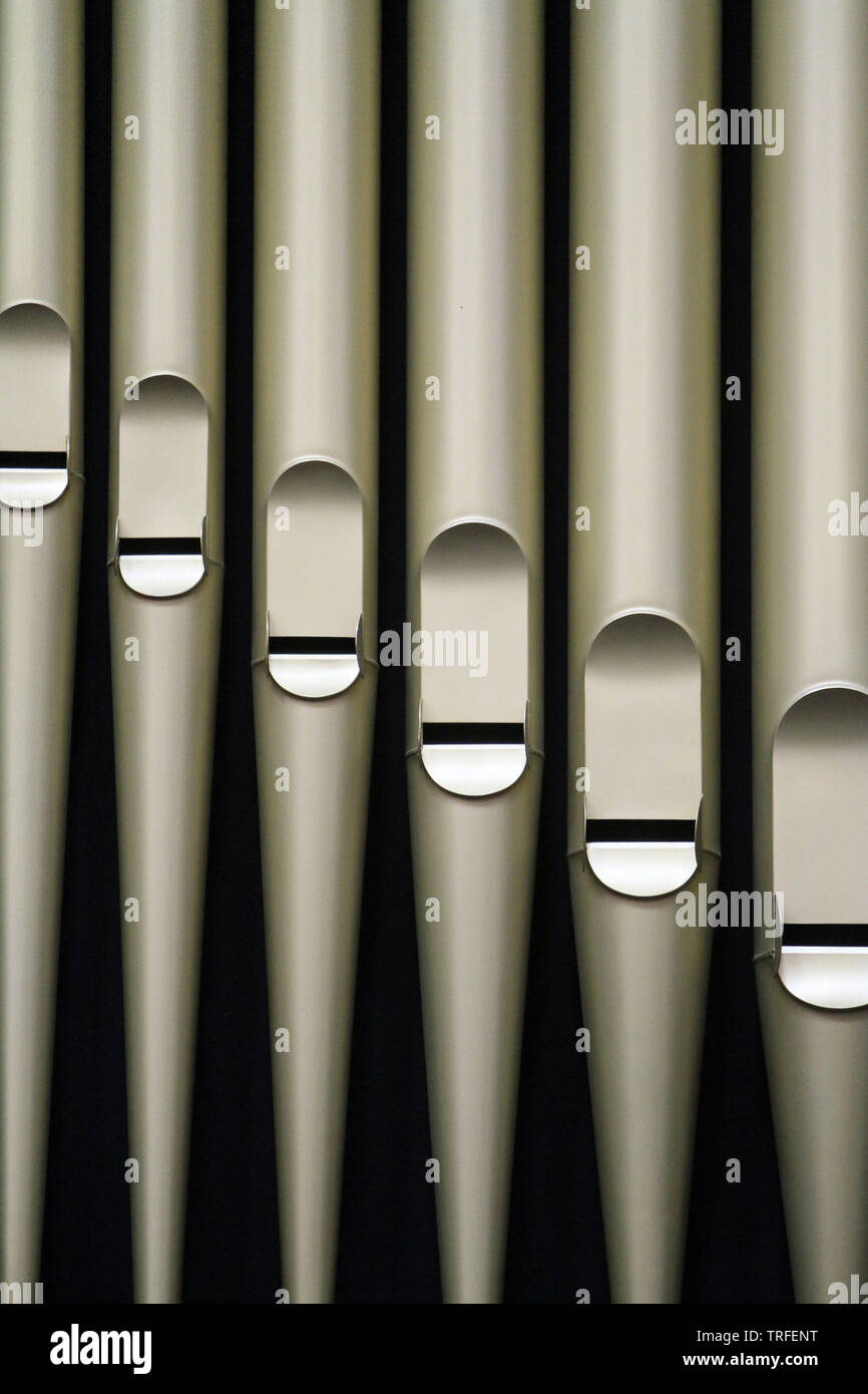 Organo. Saint Salvators Cathedral. Bruges. Belgique. Foto Stock