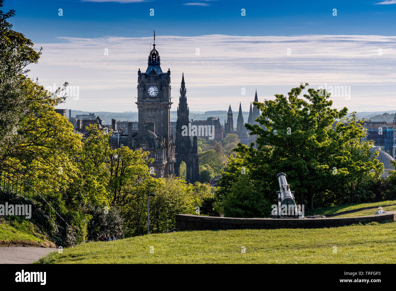 Calton Hill view, Edimburgo Foto Stock