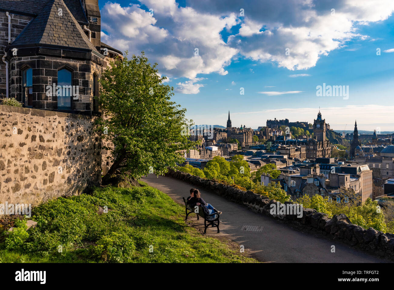 Calton Hill view, Edimburgo Foto Stock