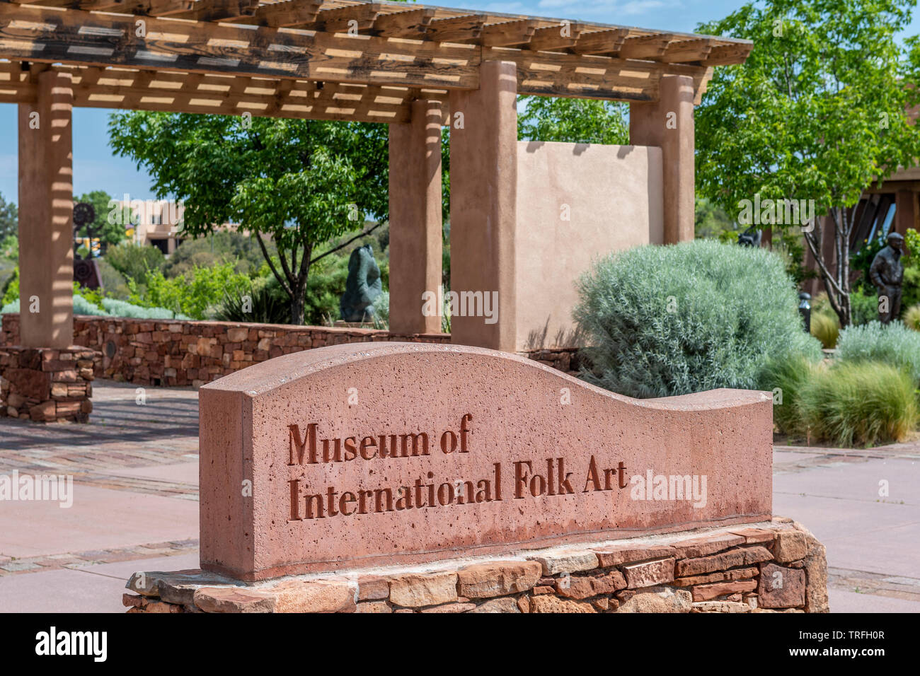 Museo Internazionale della Musica Folk di segno arte, Museo Hill, Santa Fe, New Mexico, negli Stati Uniti. Foto Stock