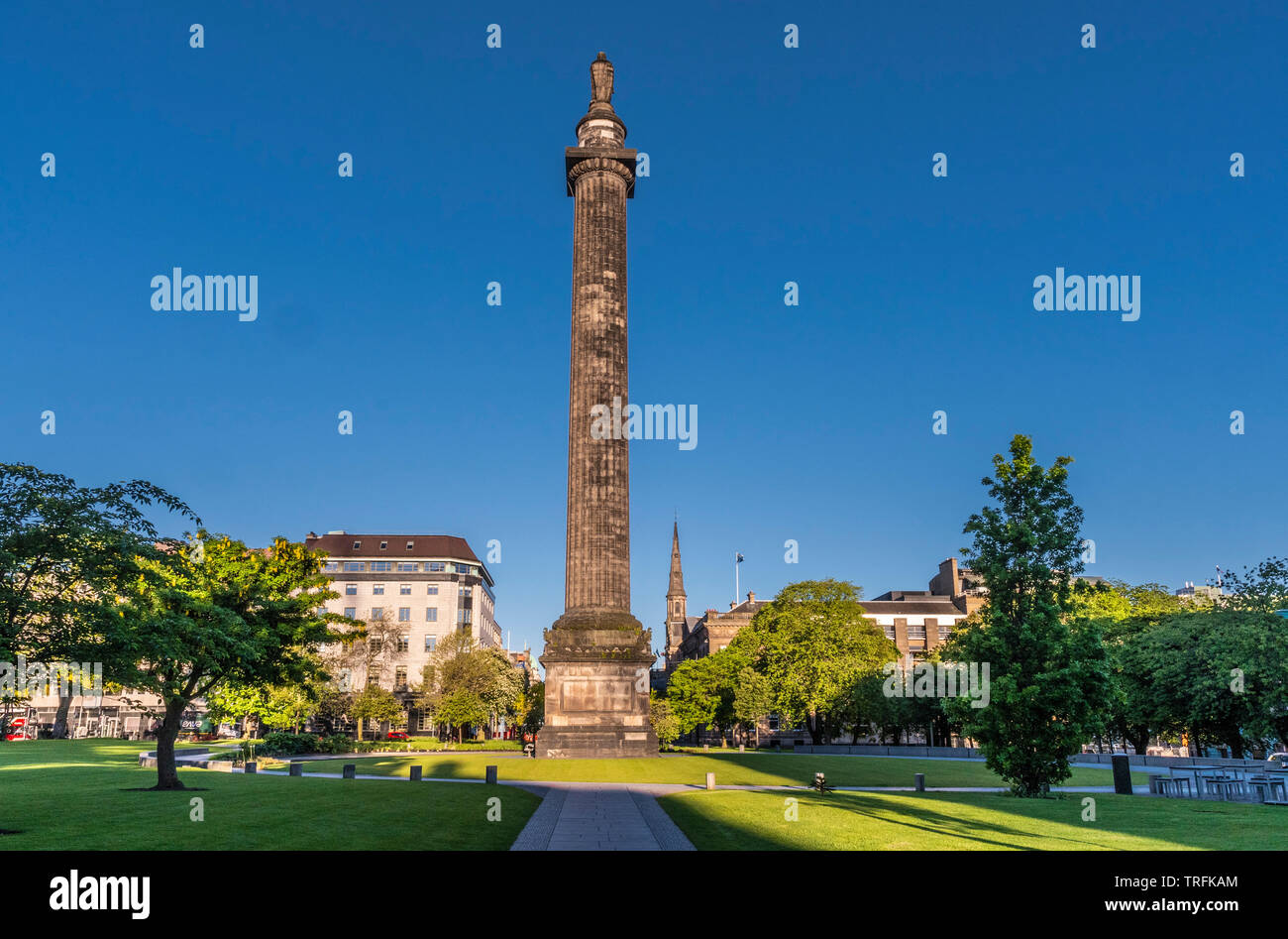 Colonna in St Andrews Square, Edimburgo Foto Stock