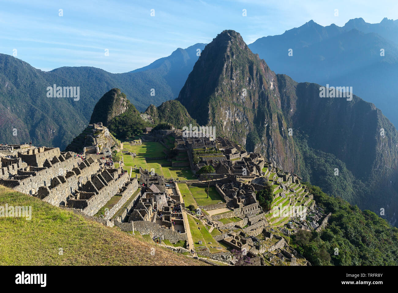 Machu Picchu sito archeologico, Perù Foto Stock