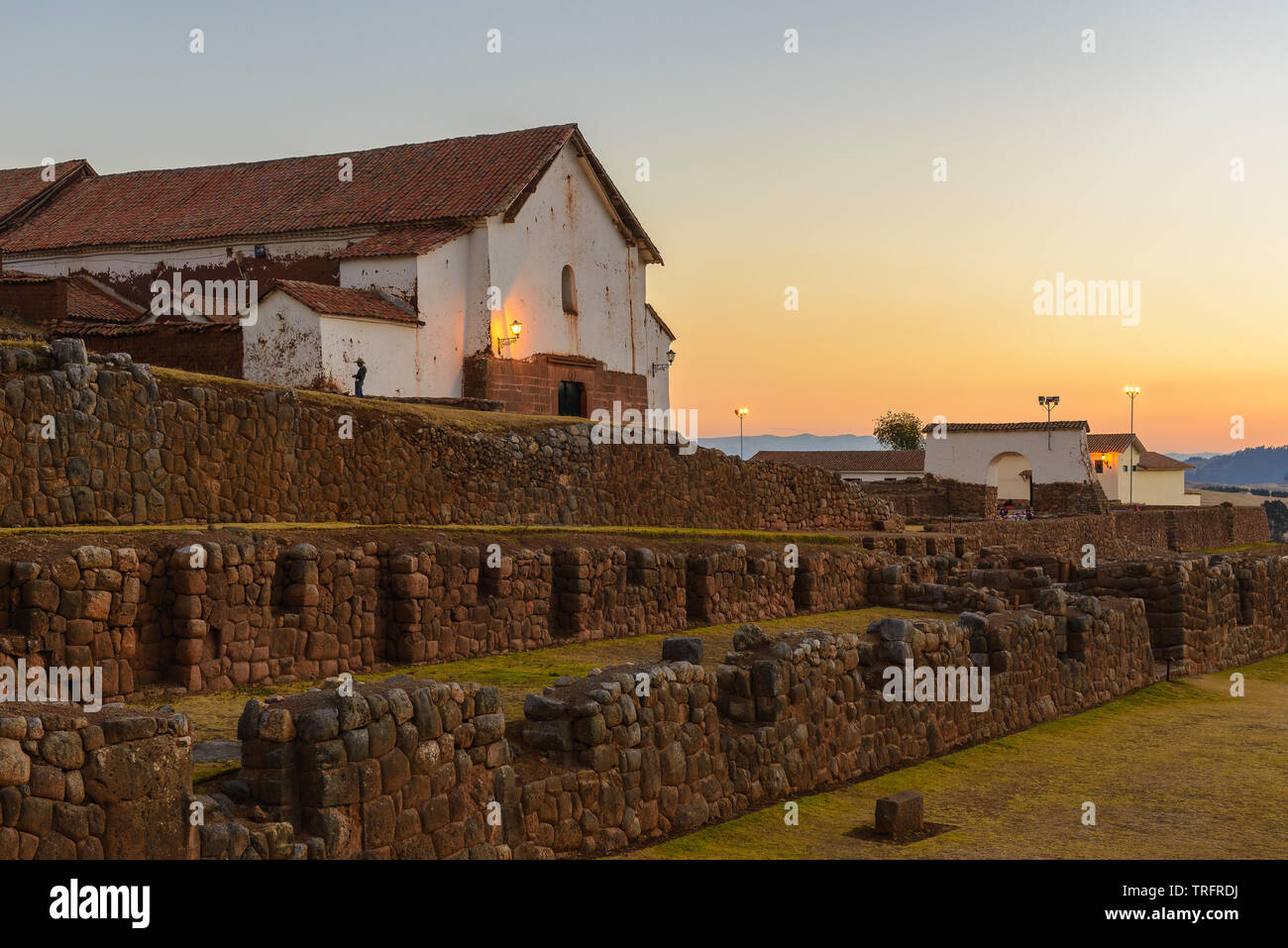 Chinchero sito archeologico, vicino a Cusco, Perù Foto Stock