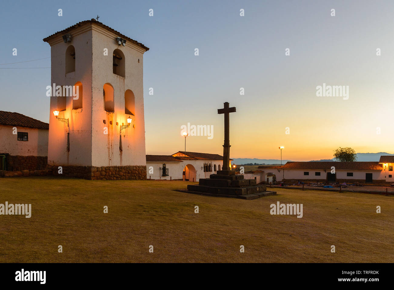 Chinchero sito archeologico, vicino a Cusco, Perù Foto Stock