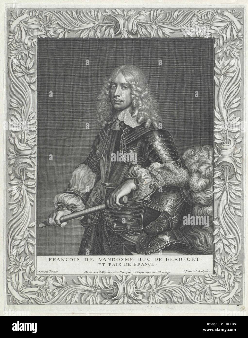 Vendôme, Duc de Beaufort, François de, Additional-Rights-Clearance-Info-Not-Available Foto Stock