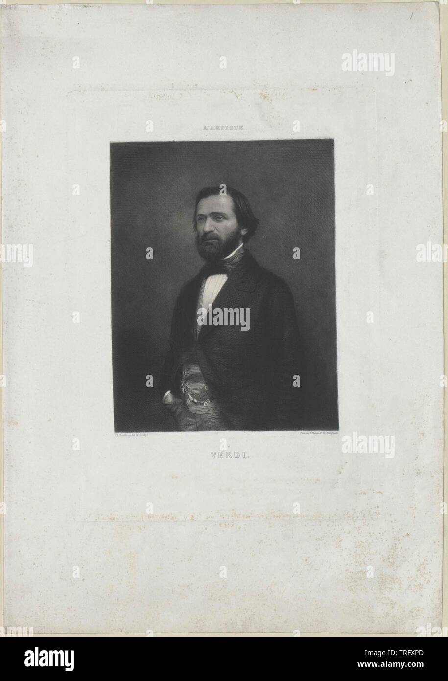 Verdi, Giuseppe, Additional-Rights-Clearance-Info-Not-Available Foto Stock