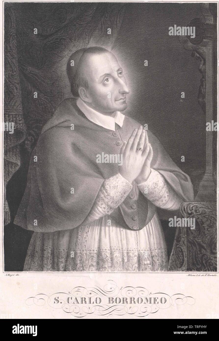 Carlo Borromeo, Additional-Rights-Clearance-Info-Not-Available Foto Stock