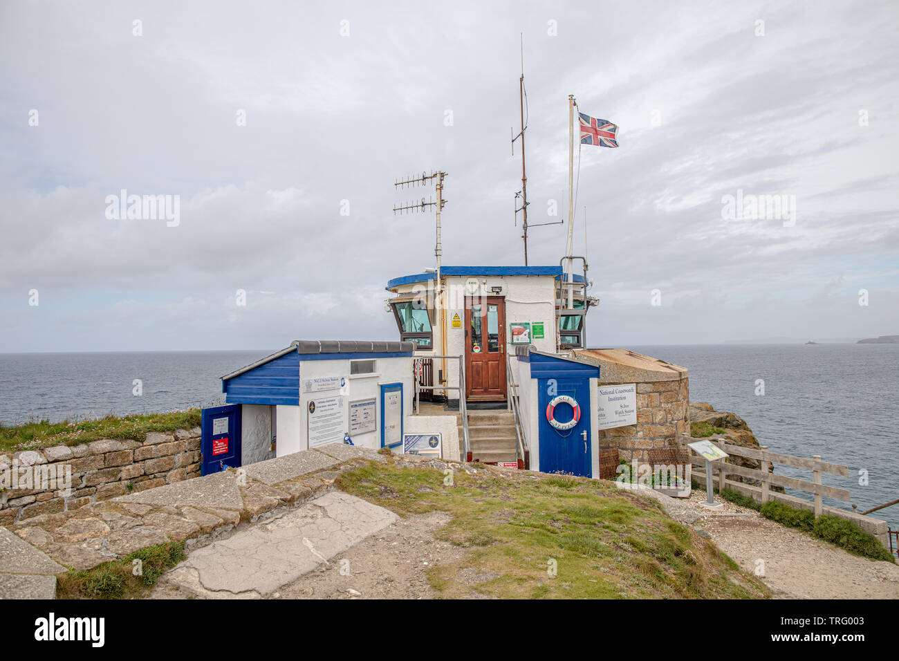 La Nazionale di istituzione Coastwatch guarda station - occhi lungo la costa a St Ives su 'l'isola" Foto Stock