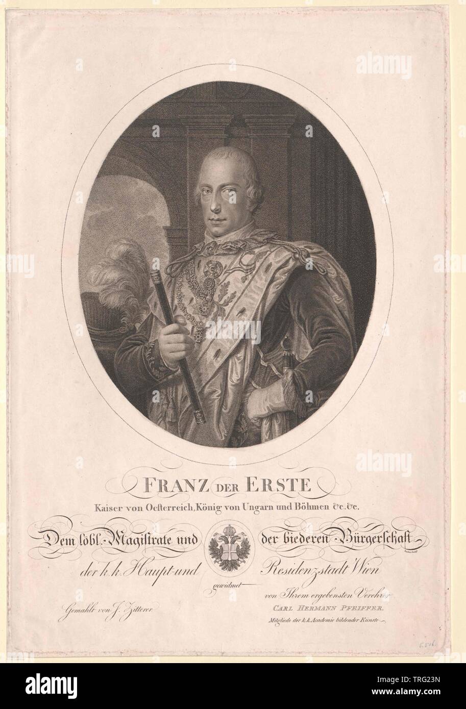 Francesco II, Imperatore del Sacro Romano Impero, Additional-Rights-Clearance-Info-Not-Available Foto Stock