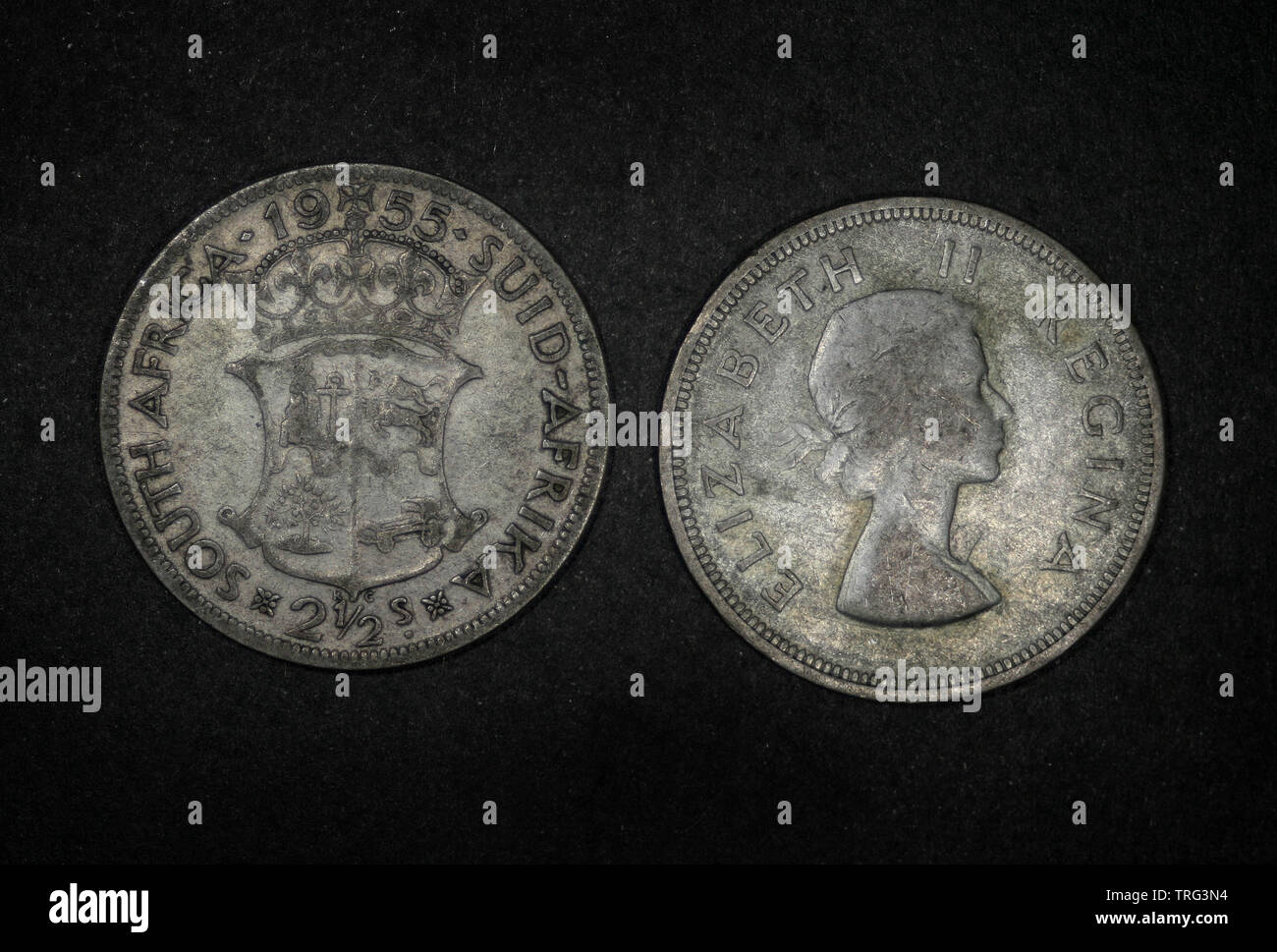 Sud Africa 1955 2 ½ scellini non circola Foto Stock