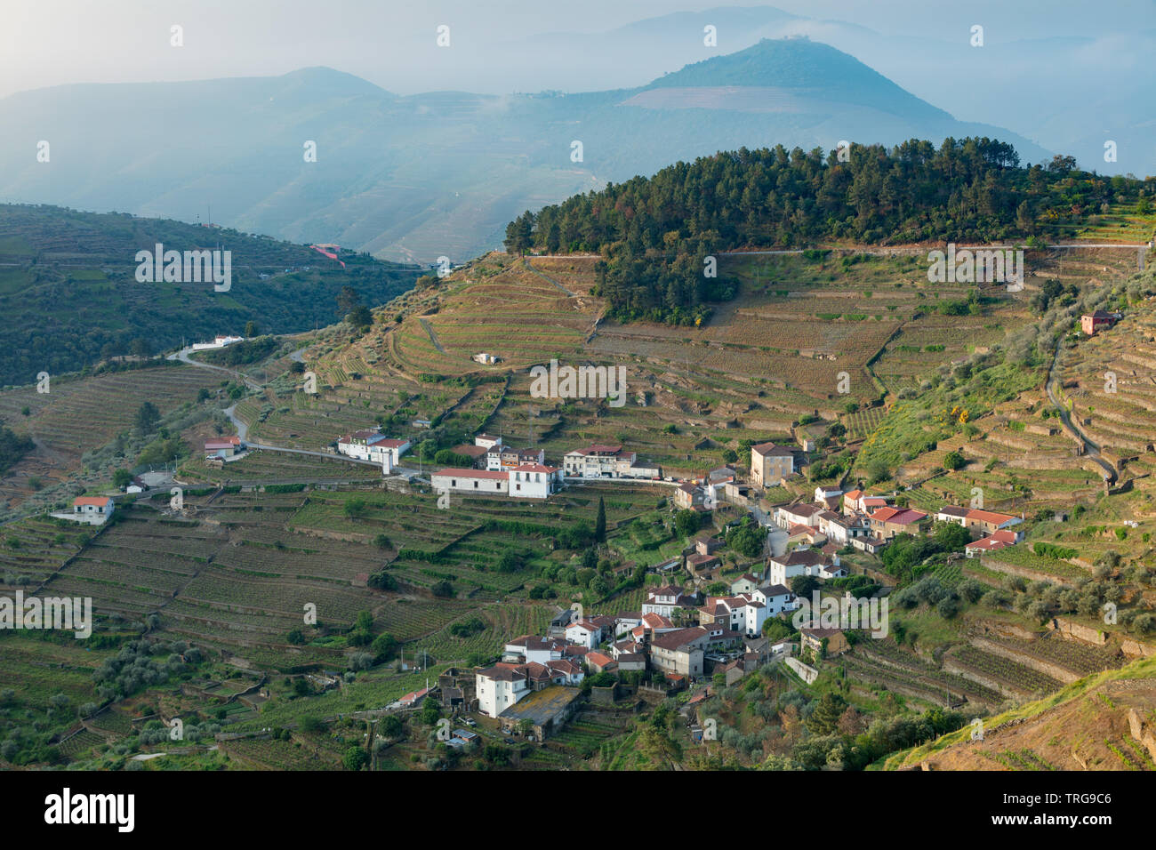 São Cristovão do Douro nella Valle del Douro regione vinicola, Vila Real, Portogallo Foto Stock