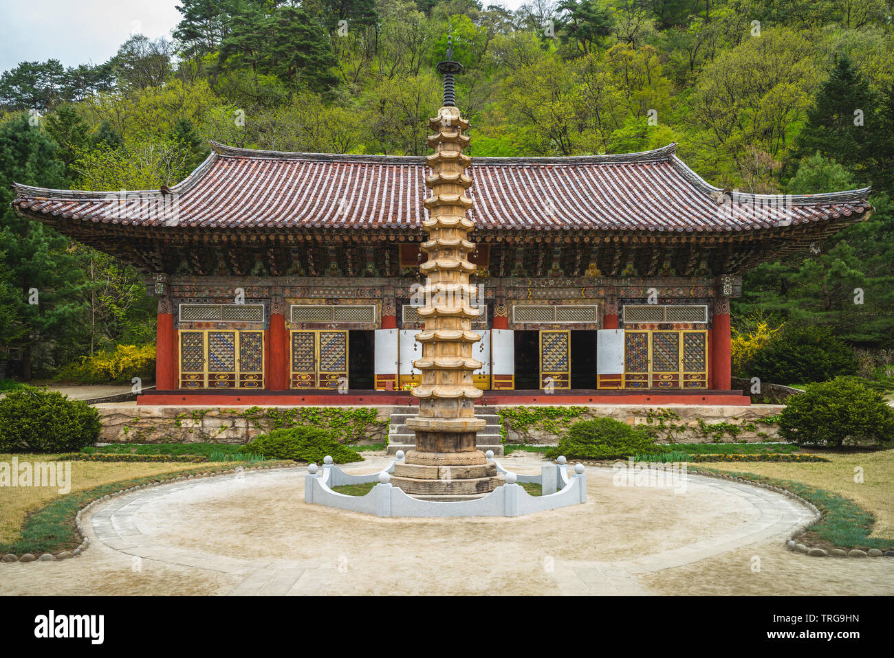 Pohyonsa tempio in Hyangsan , Corea del Nord Foto Stock