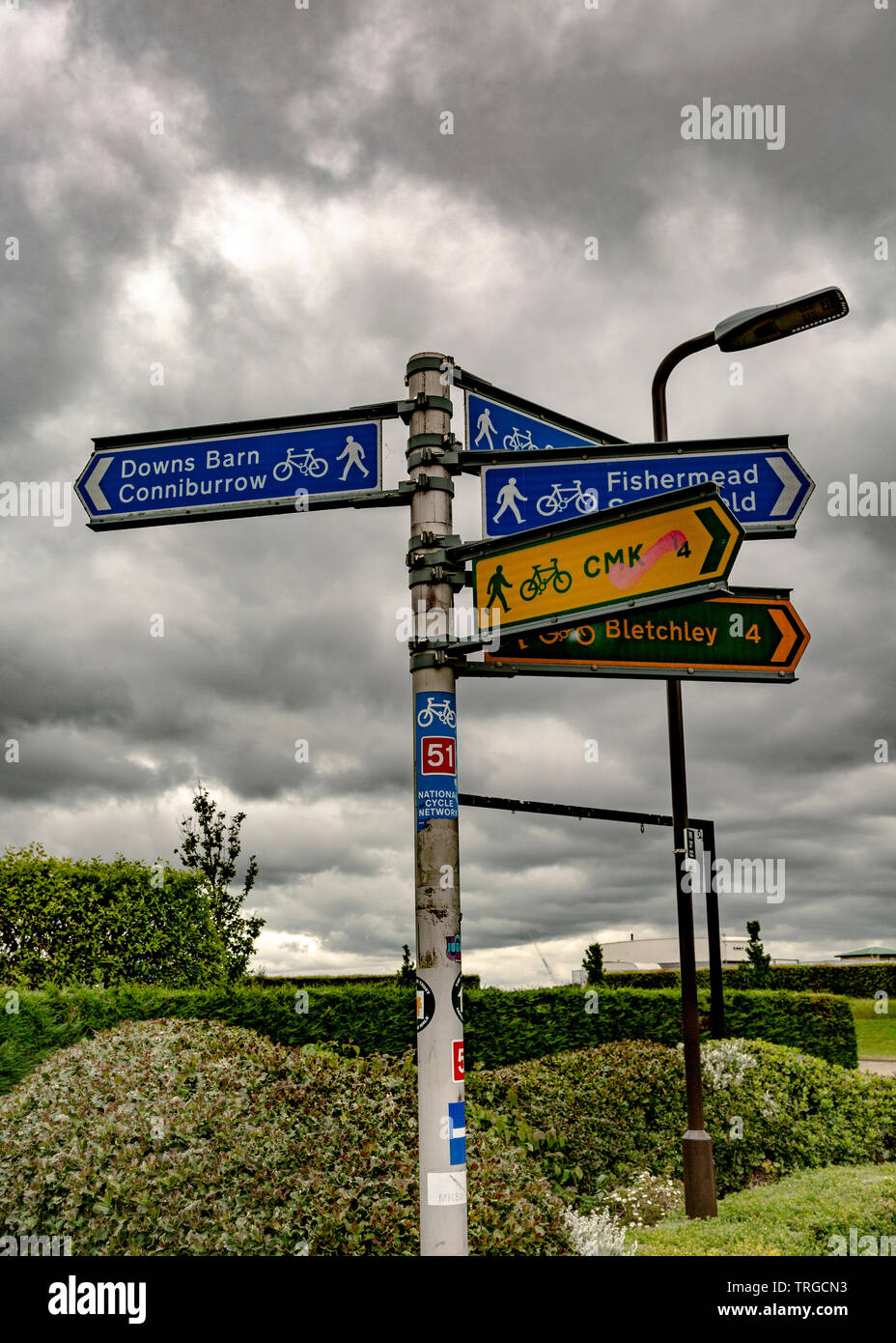 Milton Keynes segno Foto Stock