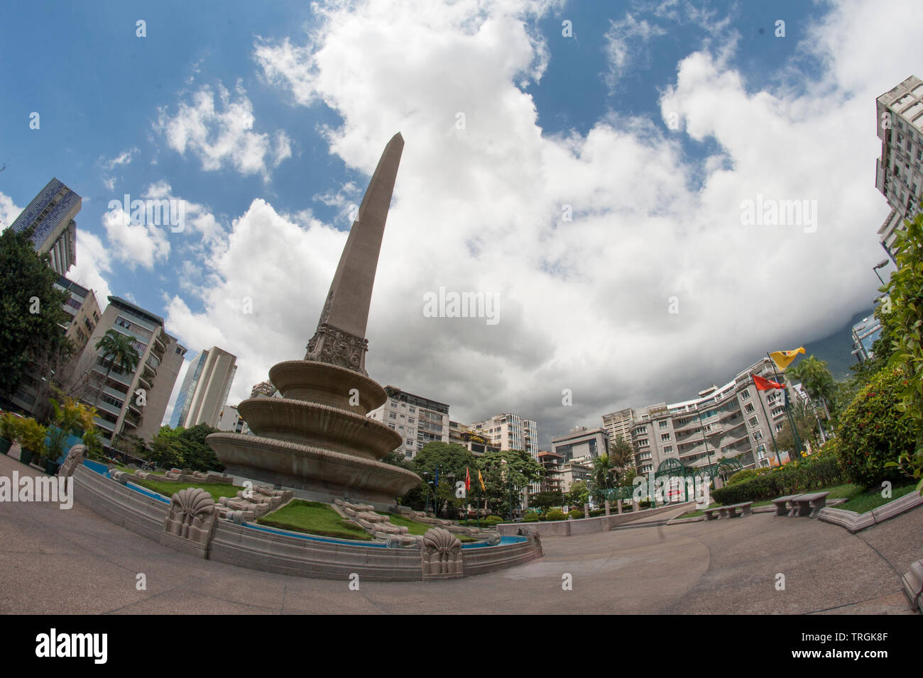 Caracas, Venezuela. Altamira square,Plaza Altamira,Plaza Francia. Foto Stock