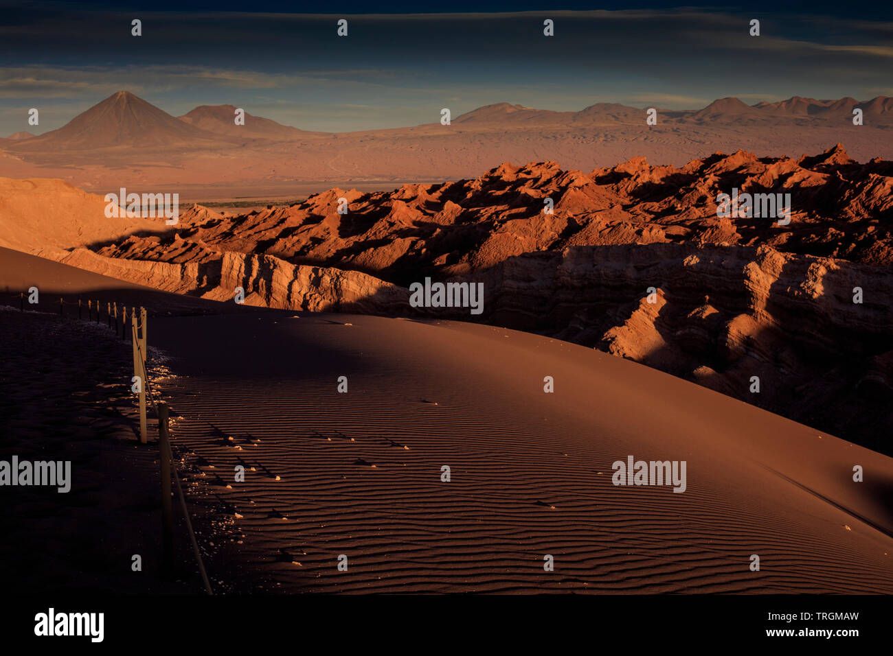 Valle de la Luna, Atacama, Cile Foto Stock