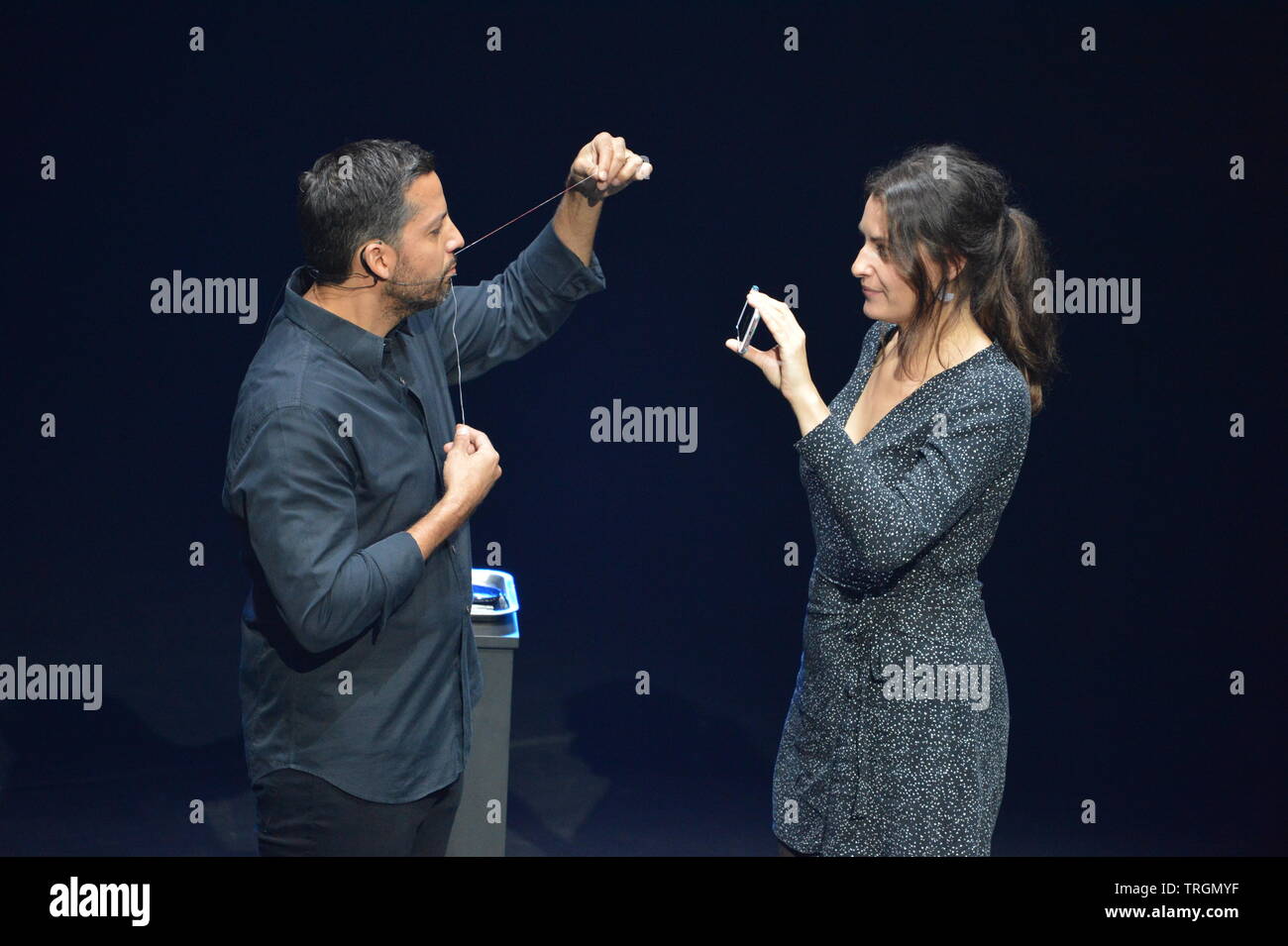 Edinburgh, Regno Unito. 5 Giugno, 2019. David Blaine apre il suo 'Reale o Magic' Tour del Regno Unito al Playhouse Theatre di Edimburgo. Credito: Colin Fisher/Alamy Live News Foto Stock