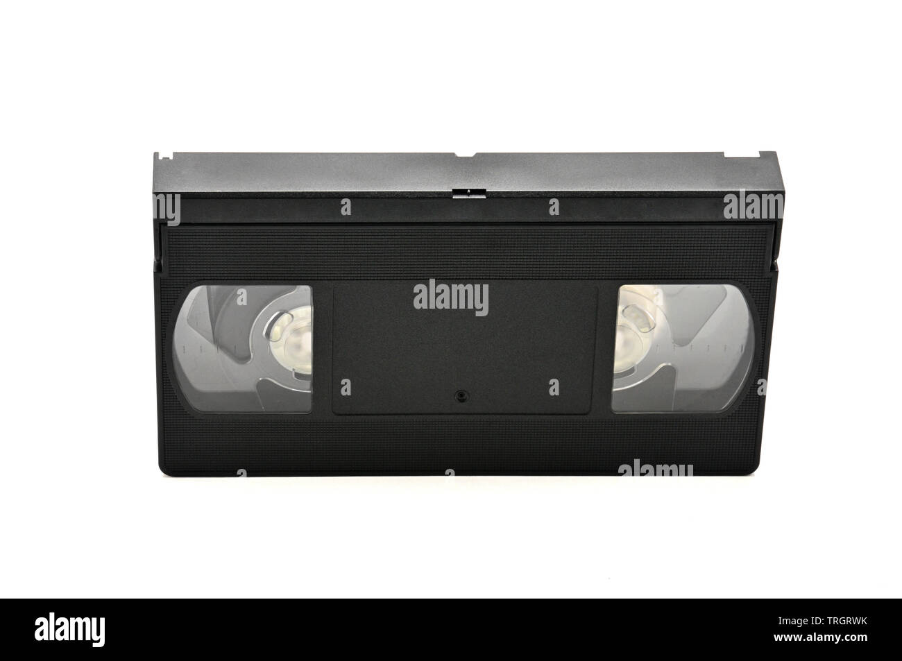 Videocassetta per uso domestico isolato su un fondo bianco.videotape Foto Stock