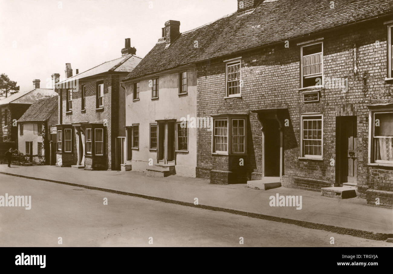 Luogo di nascita di inglese predicatore battista C.H. Chirurgo su High Street a Kelvedon, Essex, Inghilterra. Spurgeon qui nacque il 19 giugno 1834. Foto Stock