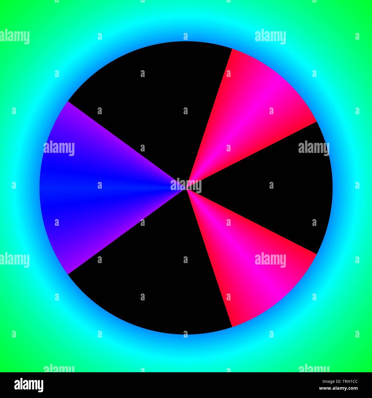 Computer grafica immagine della bellissima e affascinante comportamento frattale di una funzione matematica, iterazione numeri complessi. Foto Stock