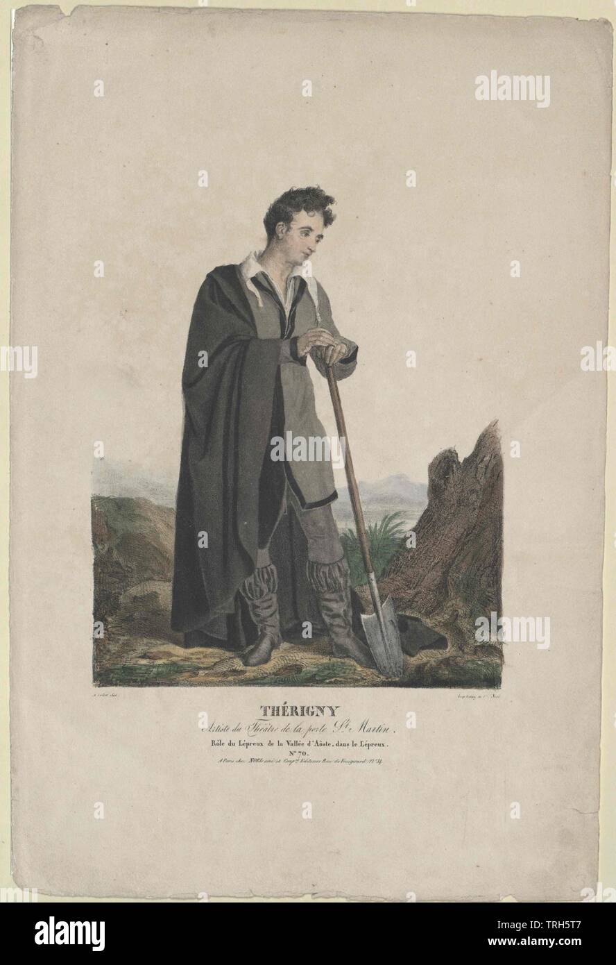 Therigny, vissuto circa 1830,a piena lunghezza e piena lunghezza, persone, personalità e celebrità, inoltre, altri, Uomo, uomini, maschio, Manly, secolo XIX, Additional-Rights-Clearance-Info-Not-Available Foto Stock