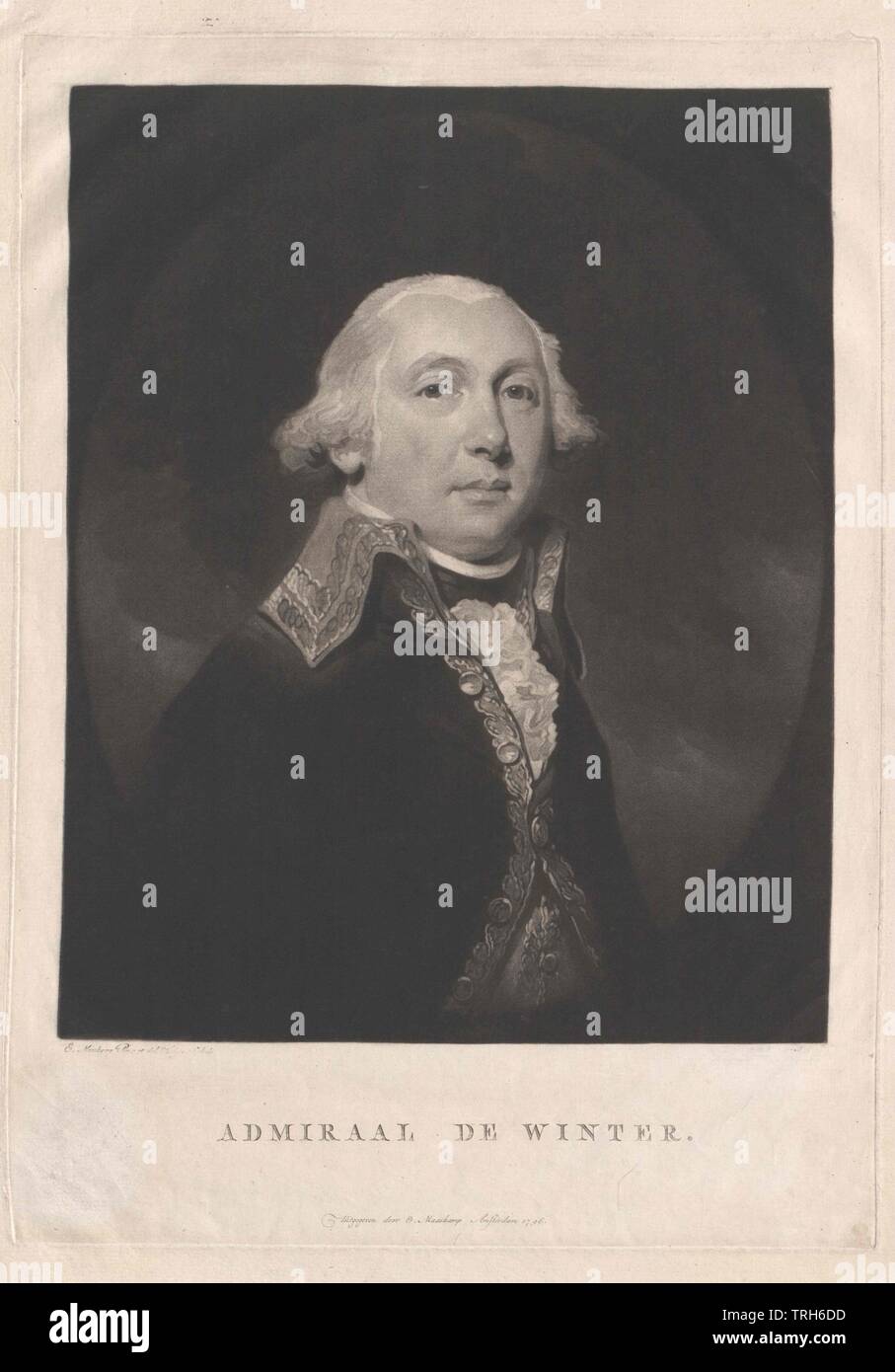 Inverno, Jean Guillaume de conte,red admiral, rosso ammiragli, Admiral, ammiragli, militare, la marineria, seafarings, persone, a mezza lunghezza e mezza lunghezza, Uomo, uomini, maschio, Manly, conteggio, earl, conteggi earls, Additional-Rights-Clearance-Info-Not-Available Foto Stock